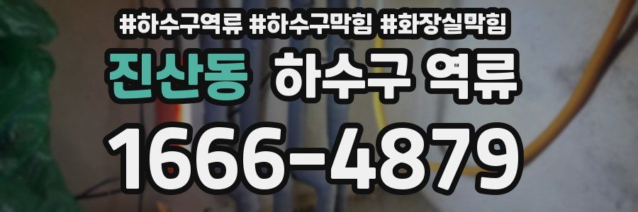 진산동 하수구 역류