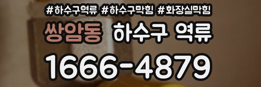 쌍암동 하수구 역류