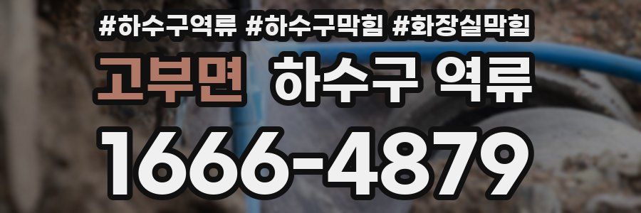 고부면 하수구 역류