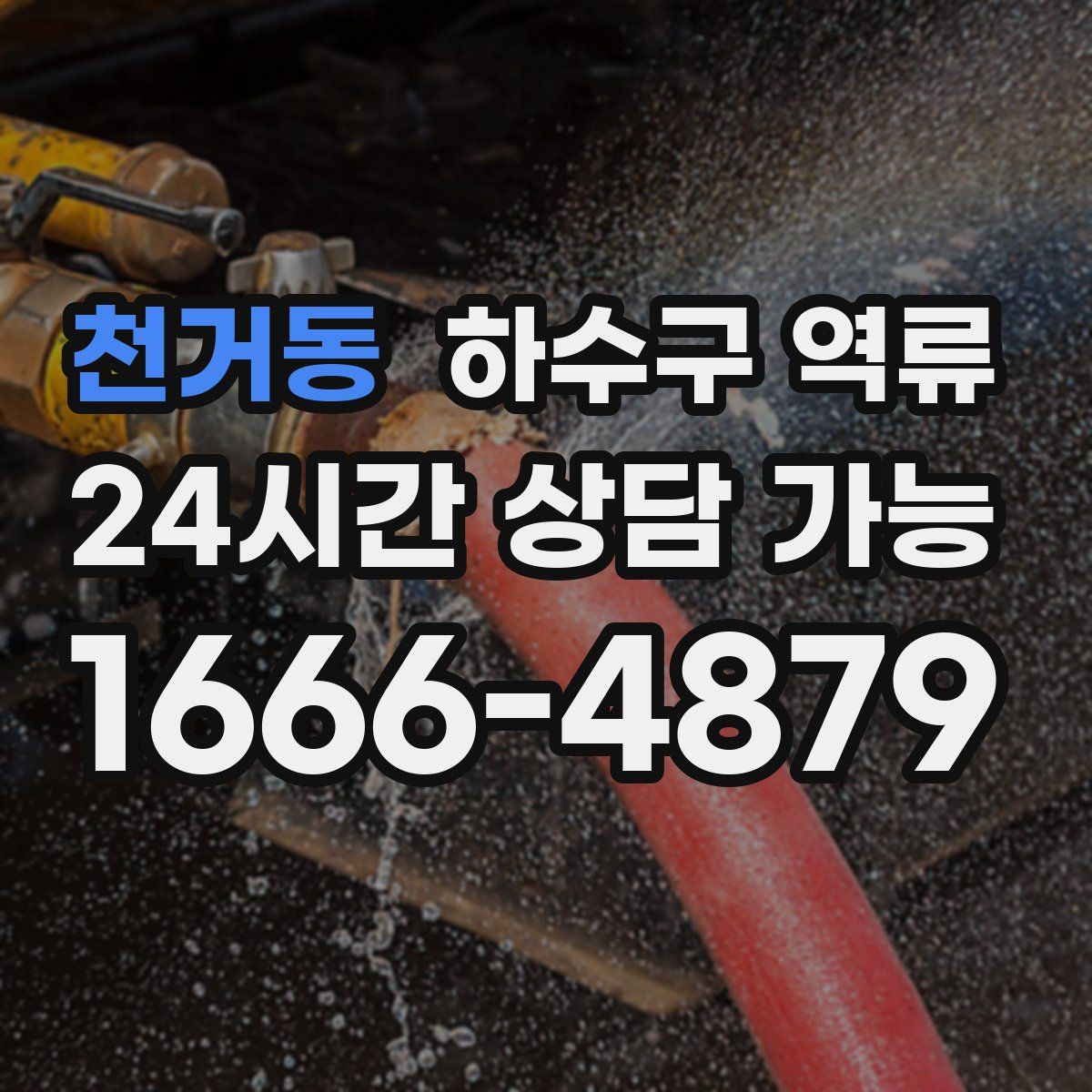 천거동 하수구 역류