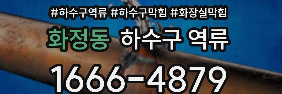 화정동 하수구 역류