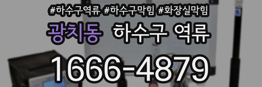 광치동 하수구 역류