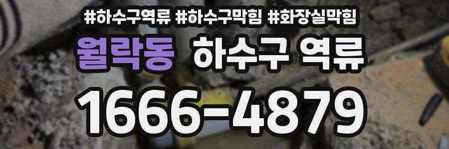 월락동 하수구 역류