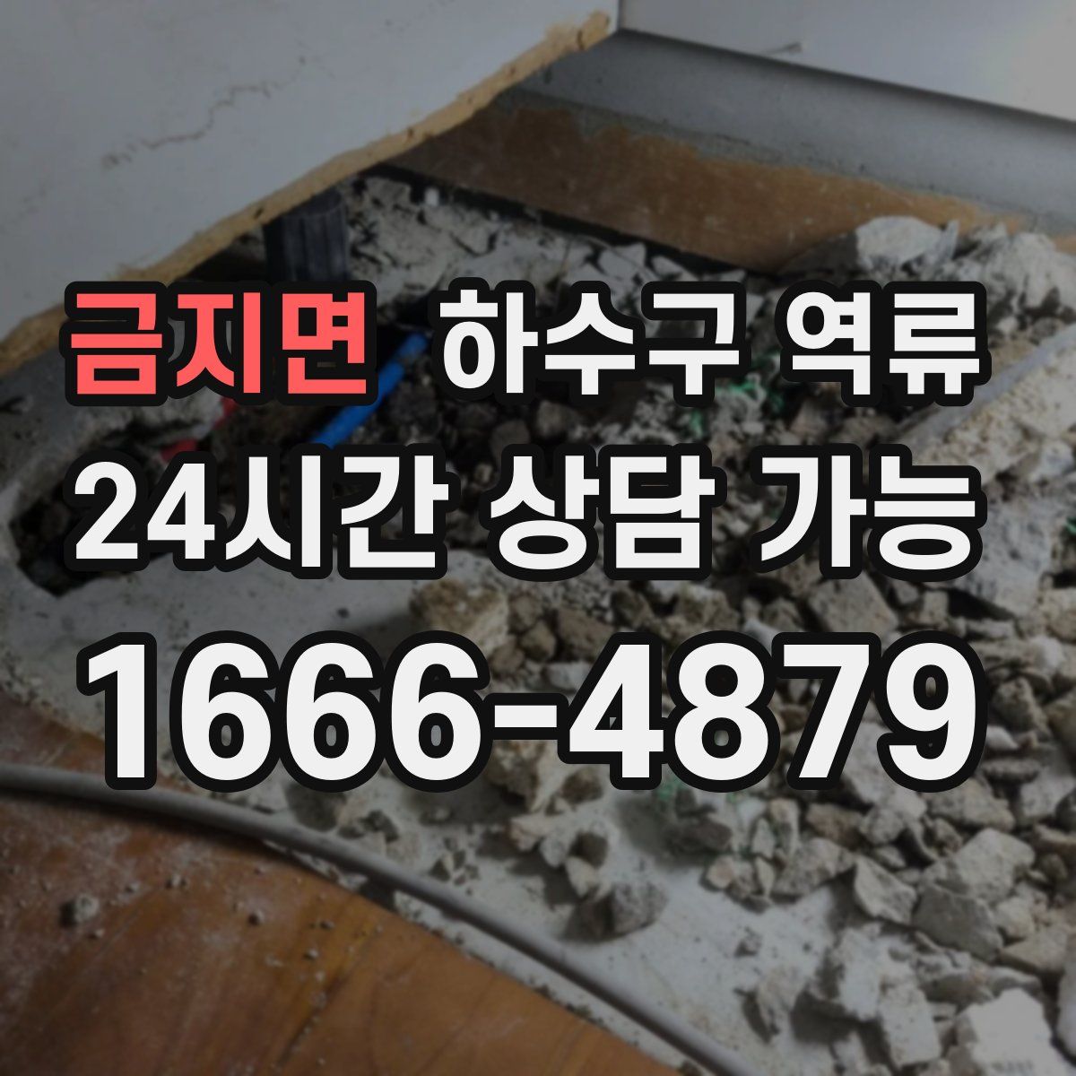 금지면 하수구 역류