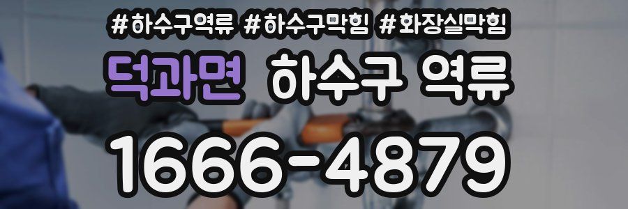 덕과면 하수구 역류