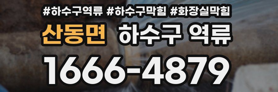 산동면 하수구 역류