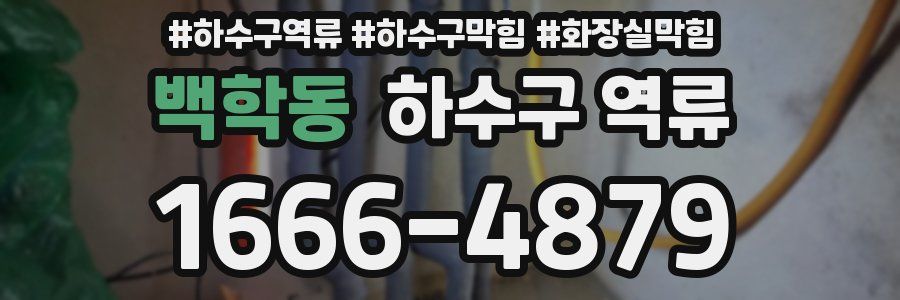 백학동 하수구 역류