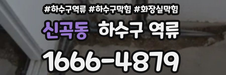 신곡동 하수구 역류