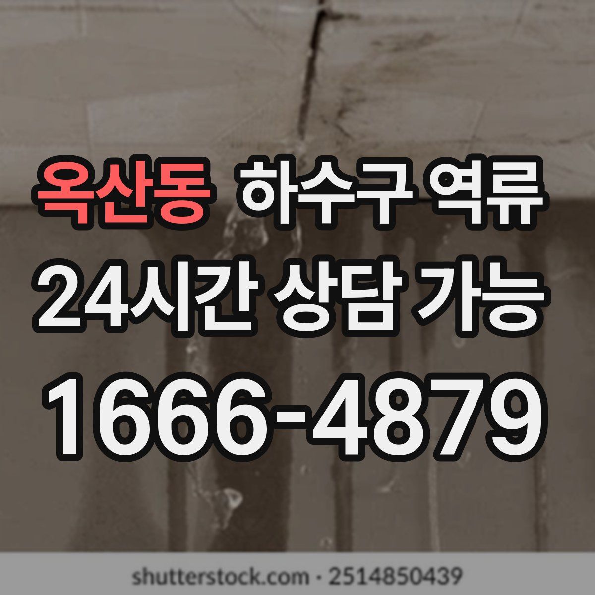 옥산동 하수구 역류