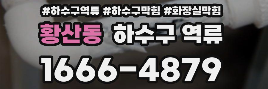 황산동 하수구 역류