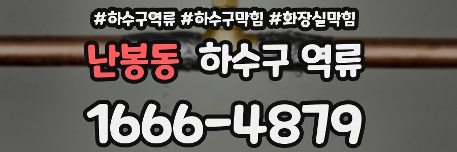 난봉동 하수구 역류