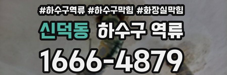 신덕동 하수구 역류