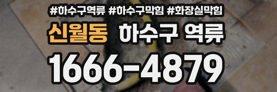 신월동 하수구 역류