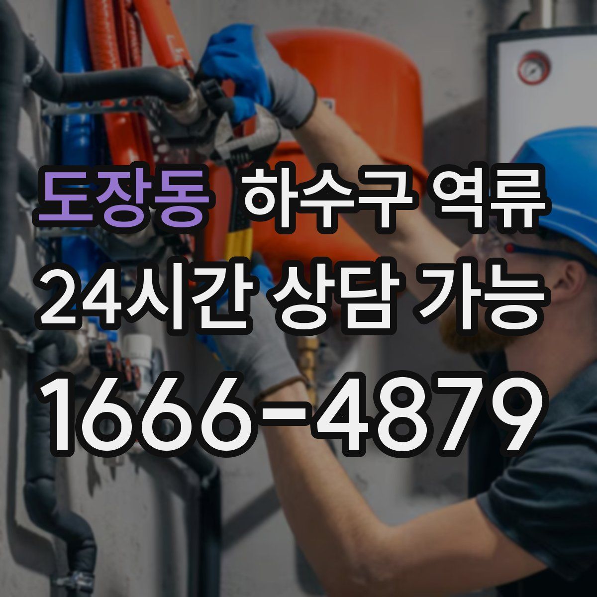 도장동 하수구 역류