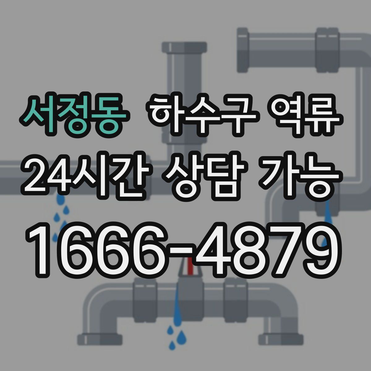 서정동 하수구 역류