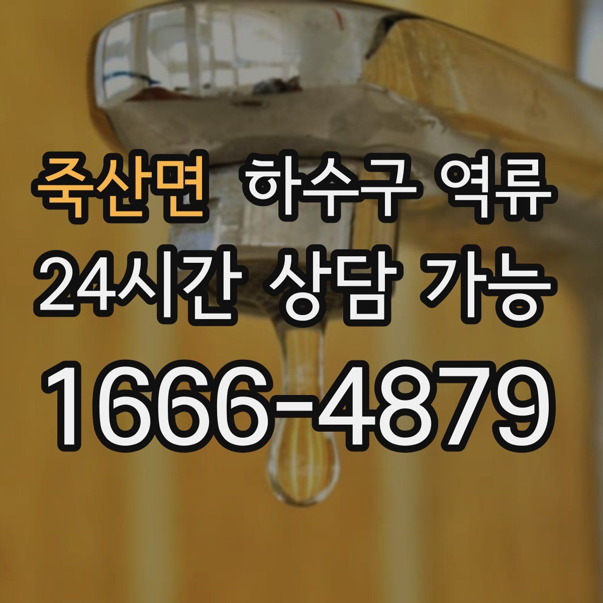 죽산면 하수구 역류