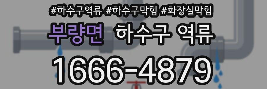 부량면 하수구 역류