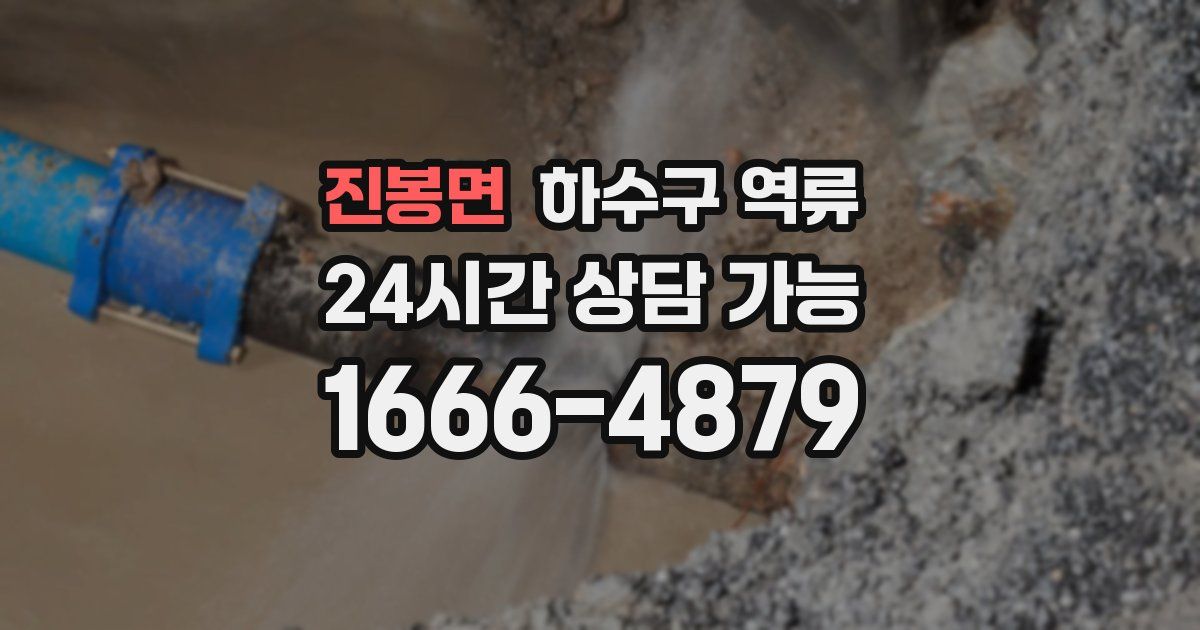 진봉면 하수구 역류