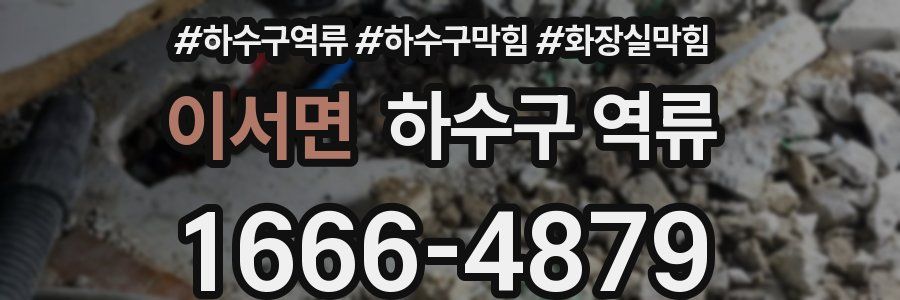 이서면 하수구 역류