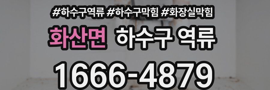 화산면 하수구 역류