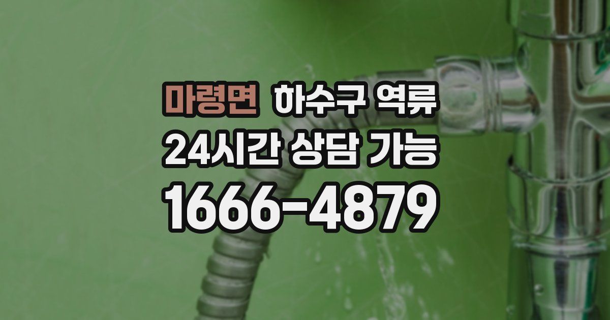 마령면 하수구 역류