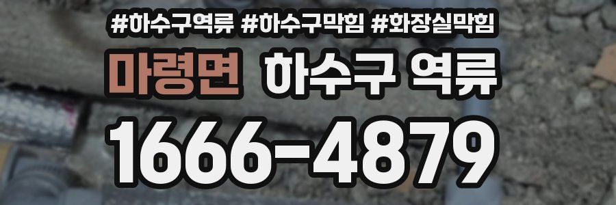 마령면 하수구 역류
