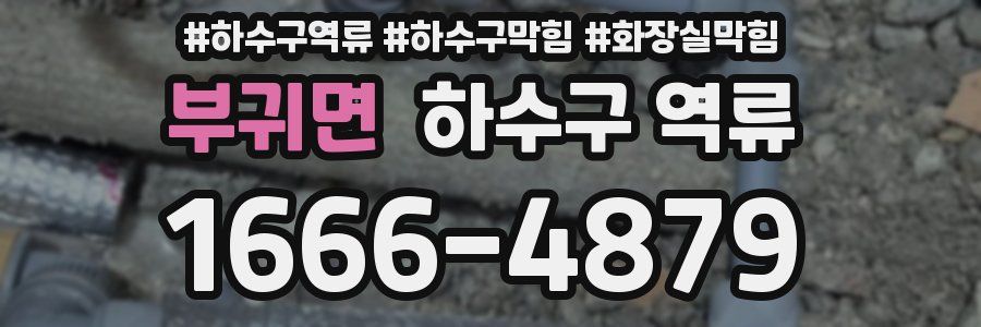 부귀면 하수구 역류