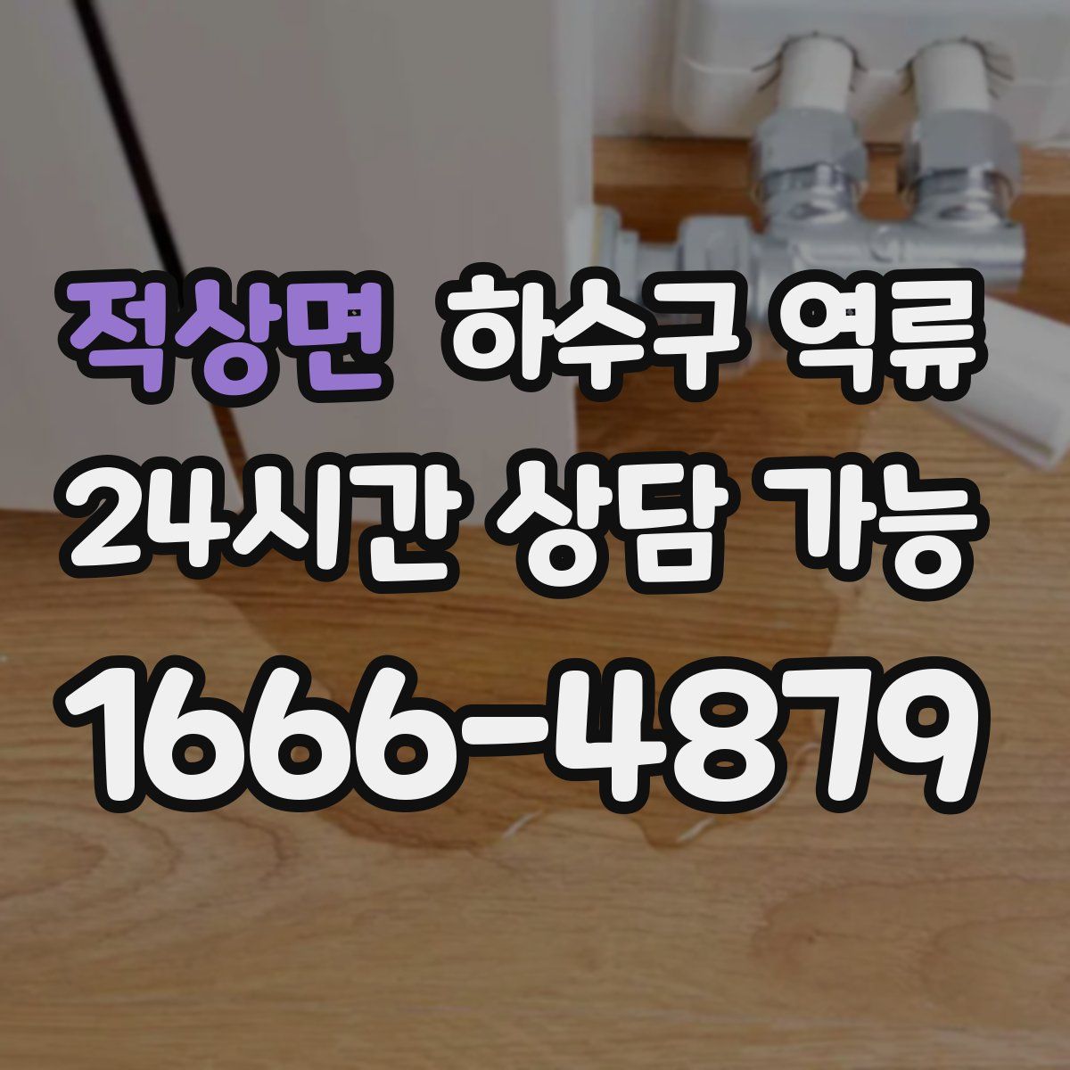 적상면 하수구 역류