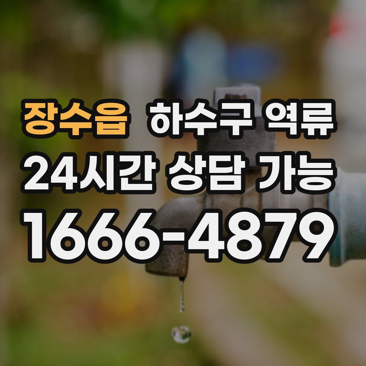 장수읍 하수구 역류