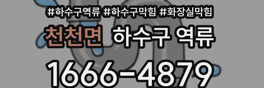 천천면 하수구 역류