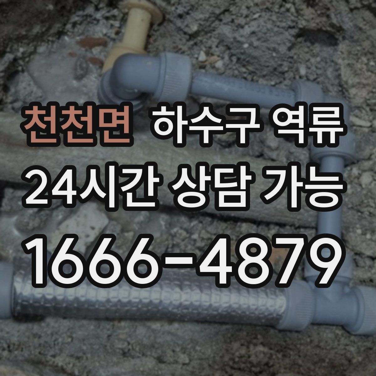 천천면 하수구 역류