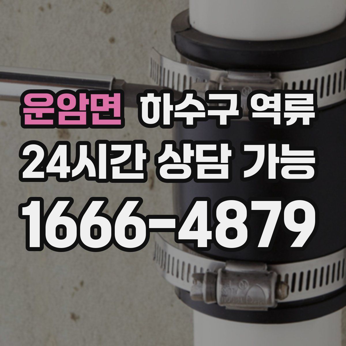 운암면 하수구 역류