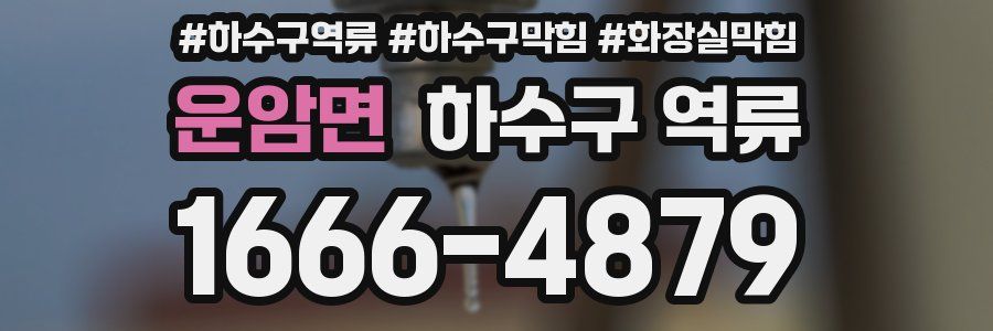 운암면 하수구 역류