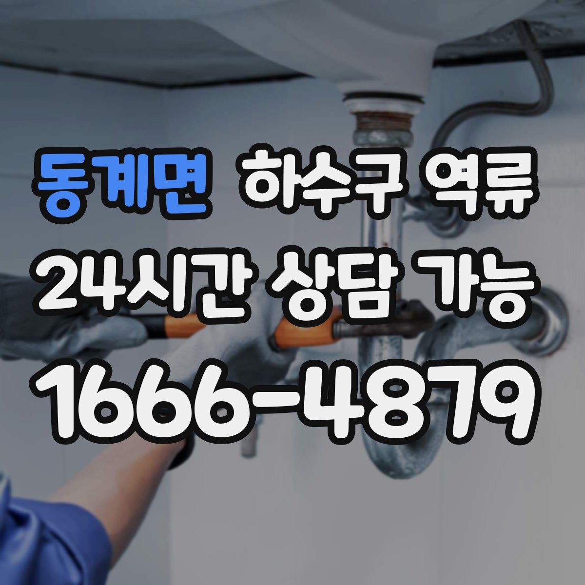 동계면 하수구 역류