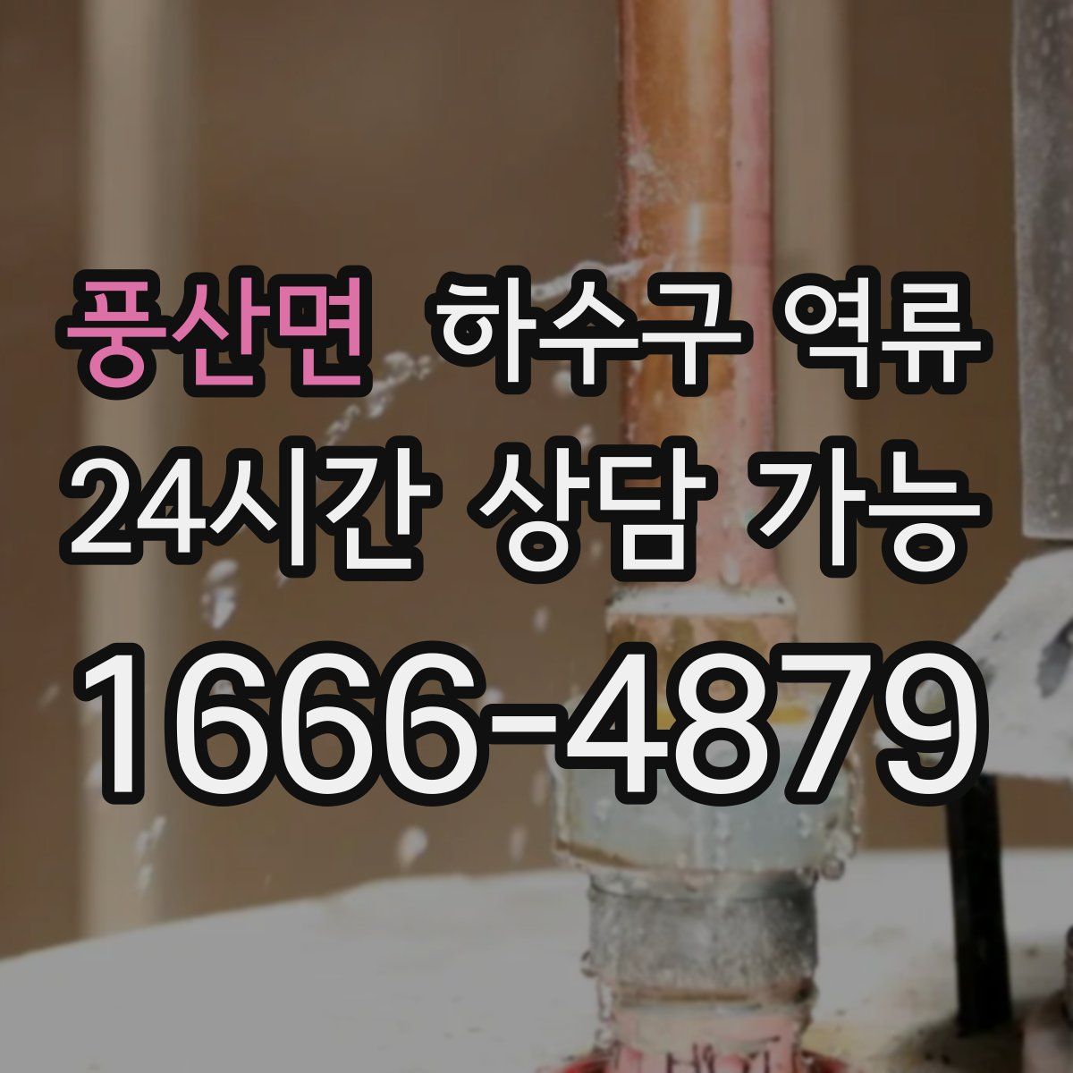 풍산면 하수구 역류