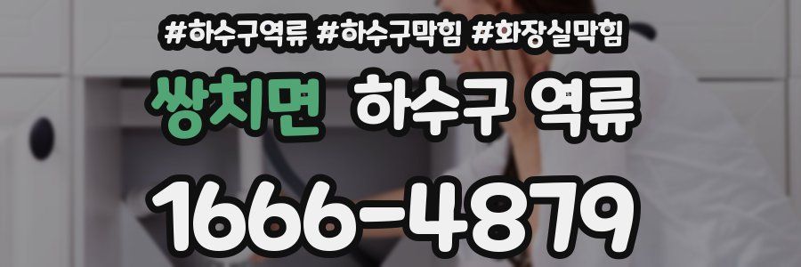 쌍치면 하수구 역류