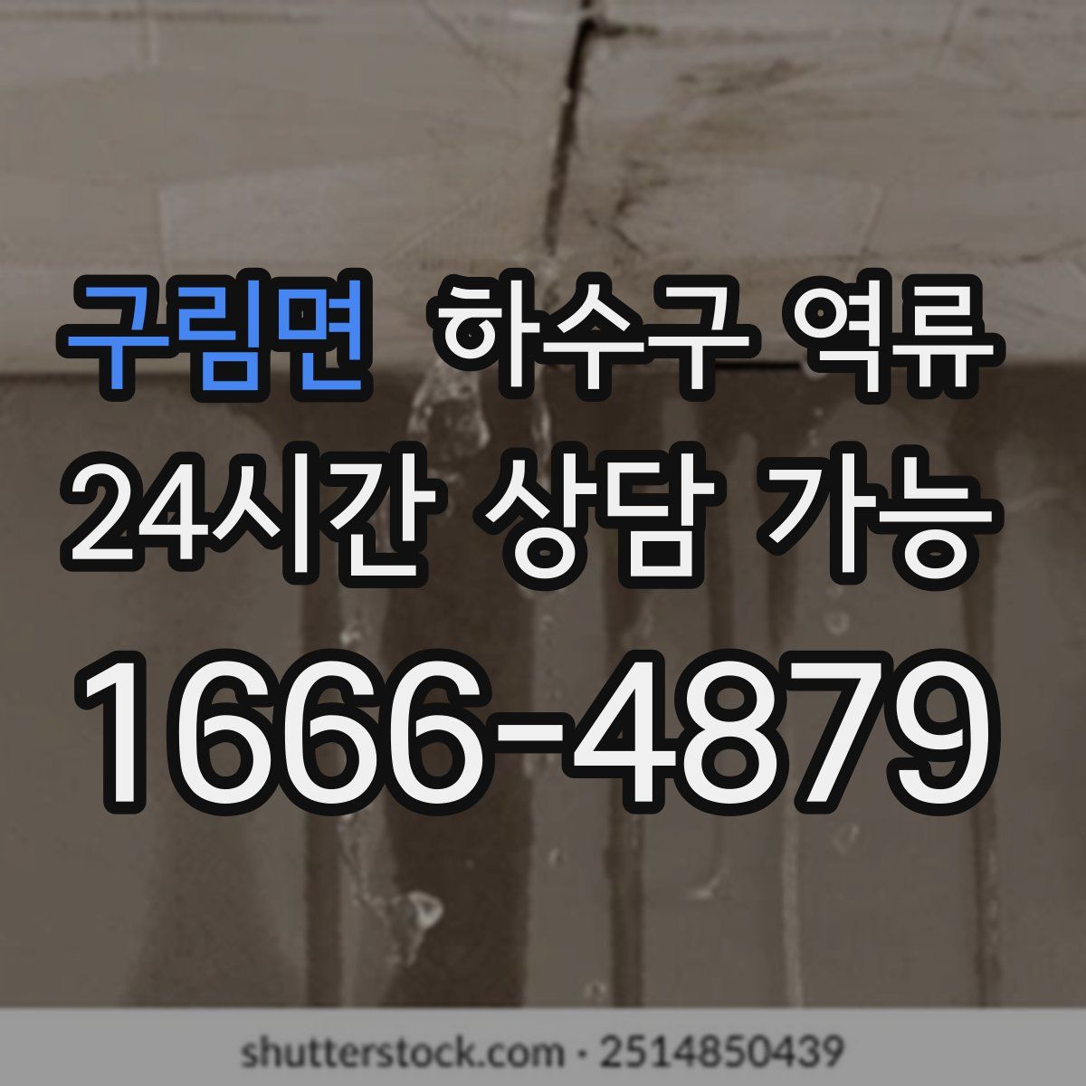 구림면 하수구 역류