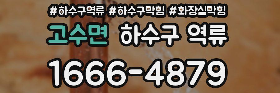 고수면 하수구 역류