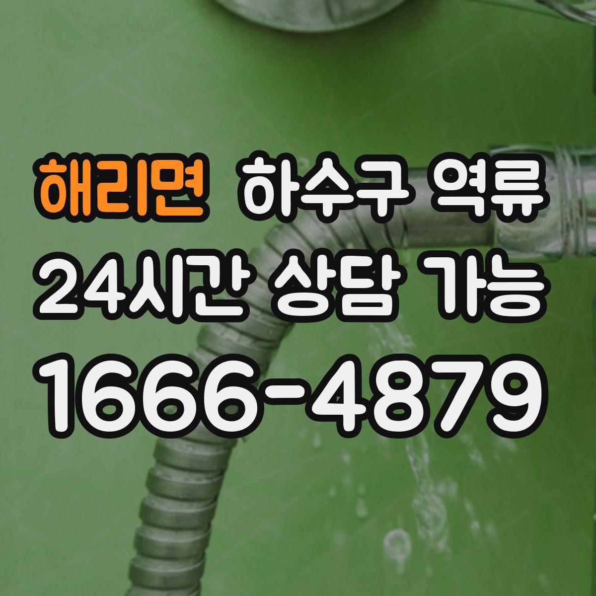 해리면 하수구 역류