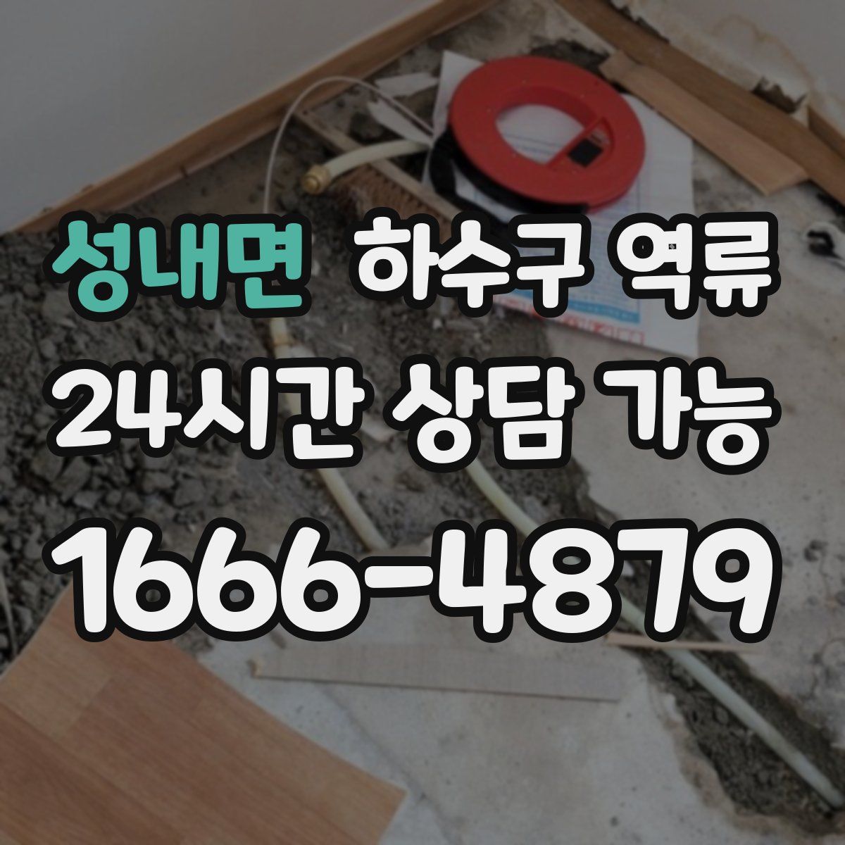 성내면 하수구 역류