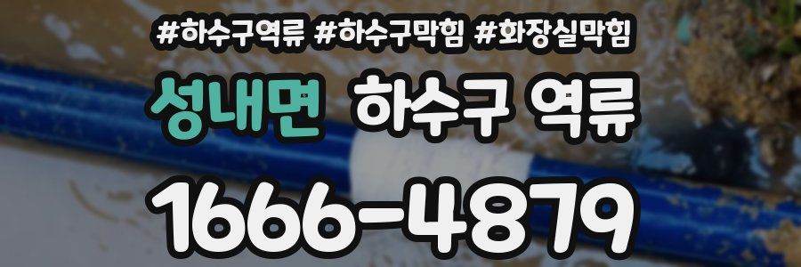 성내면 하수구 역류