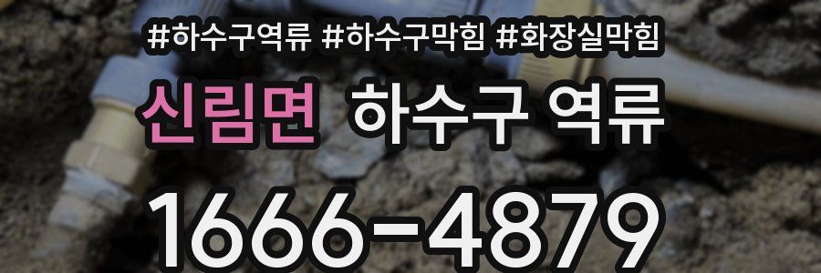 신림면 하수구 역류