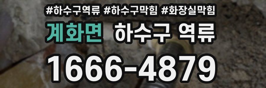 계화면 하수구 역류