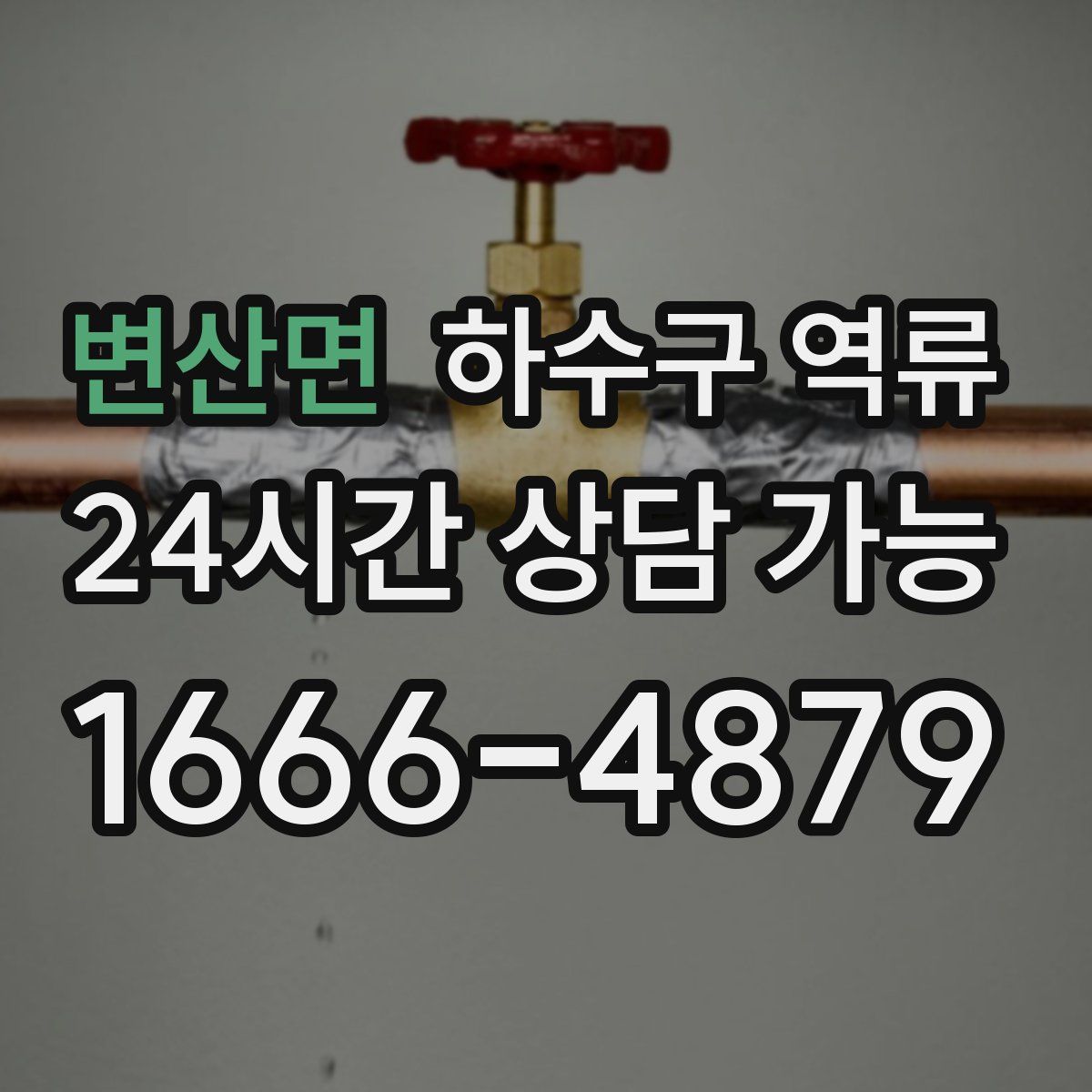 변산면 하수구 역류