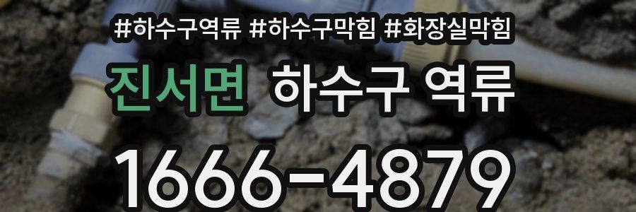 진서면 하수구 역류