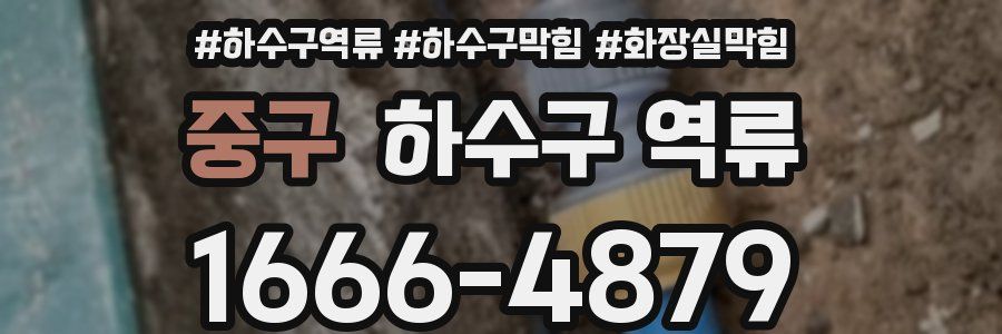 중구 하수구 역류