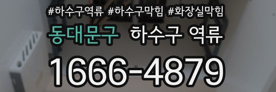 동대문구 하수구 역류