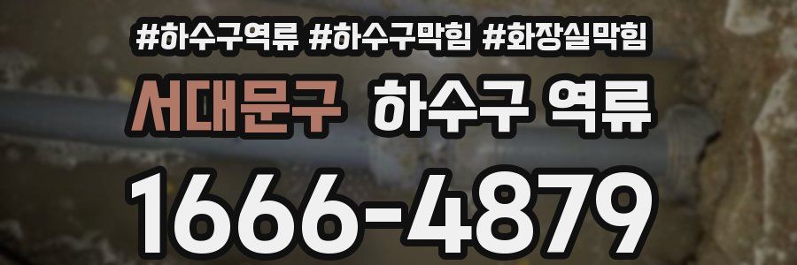 서대문구 하수구 역류