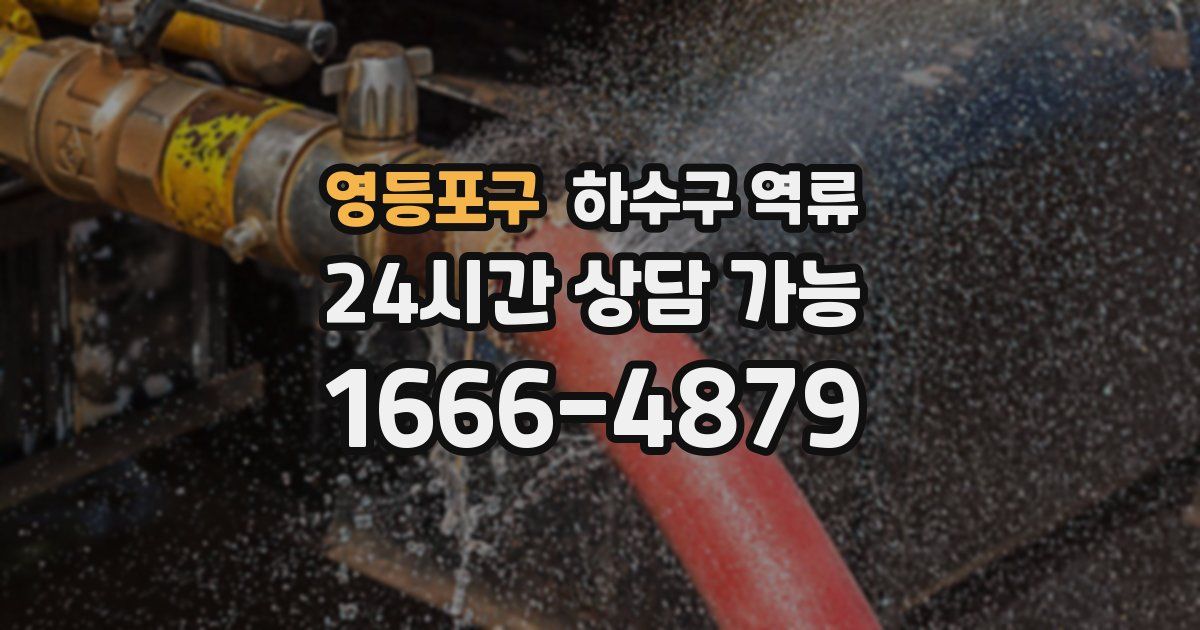 영등포구 하수구 역류