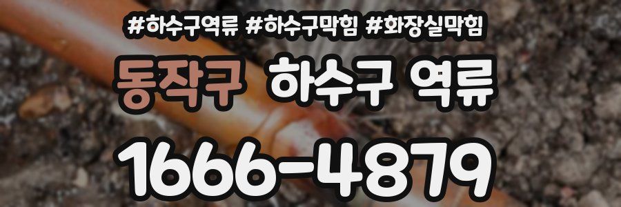 동작구 하수구 역류